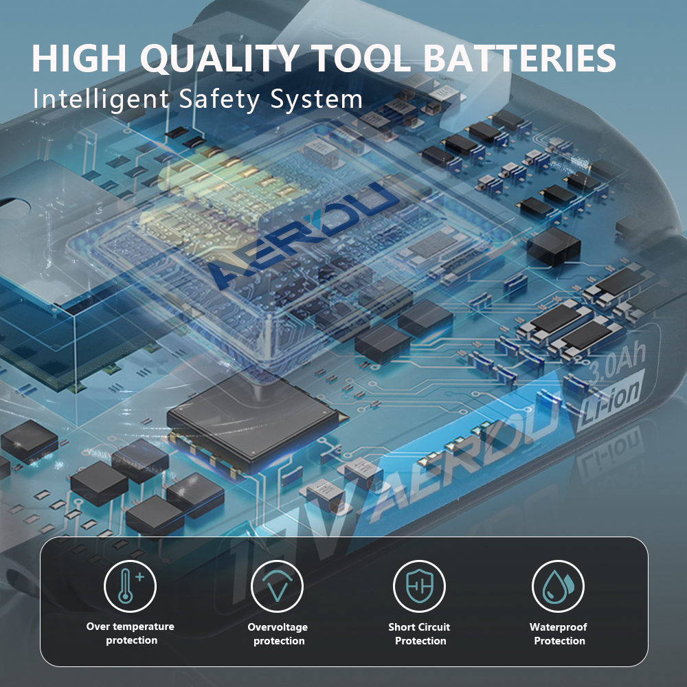 Compatible with Makita BL1815N BTD140 to replace Makita 1 8V 3.0Ah Lithium-Ion Battery Drill Charger, Lithium-Ion Battery - Image 4