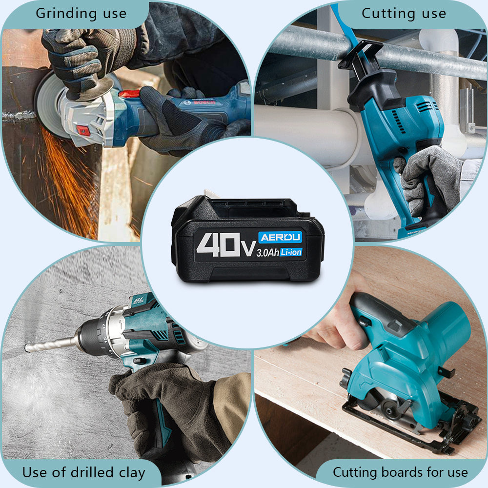Compatible with Makita 4V 3.0Ah Power Tool Battery BL4025 BL4040 Cordless Lithium-Ion Battery – Image 6
