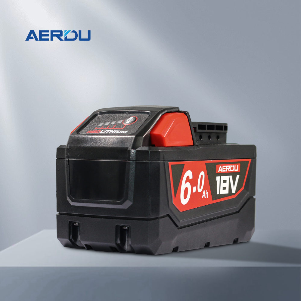 Compatible with Milwaukee M18 series, replacement lithium battery 6.0Ah 18V power tool battery
